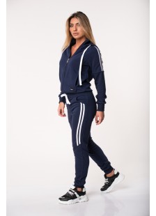 Sports jacket with stripes BODY MOVE 1171 NAVY