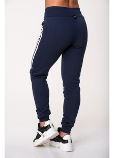 Sports Sweatpants with stripes BODY MOVE 1170 Dark Blue