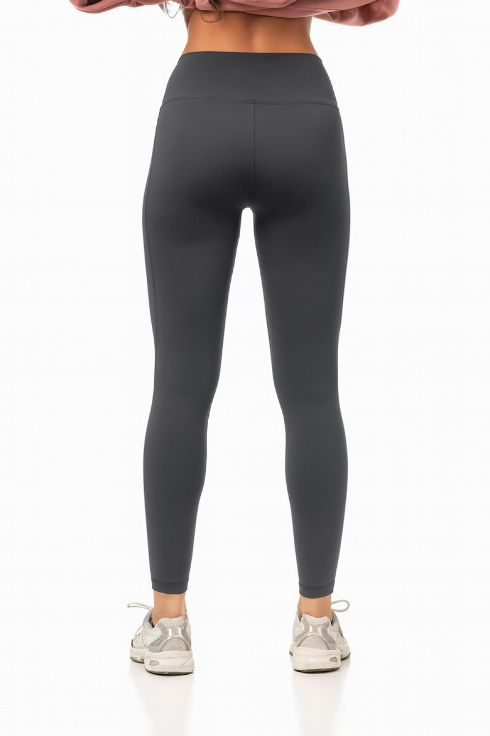 BODY MOVE Dry-Fit Leggings mit hohem Bund in Anthrazit