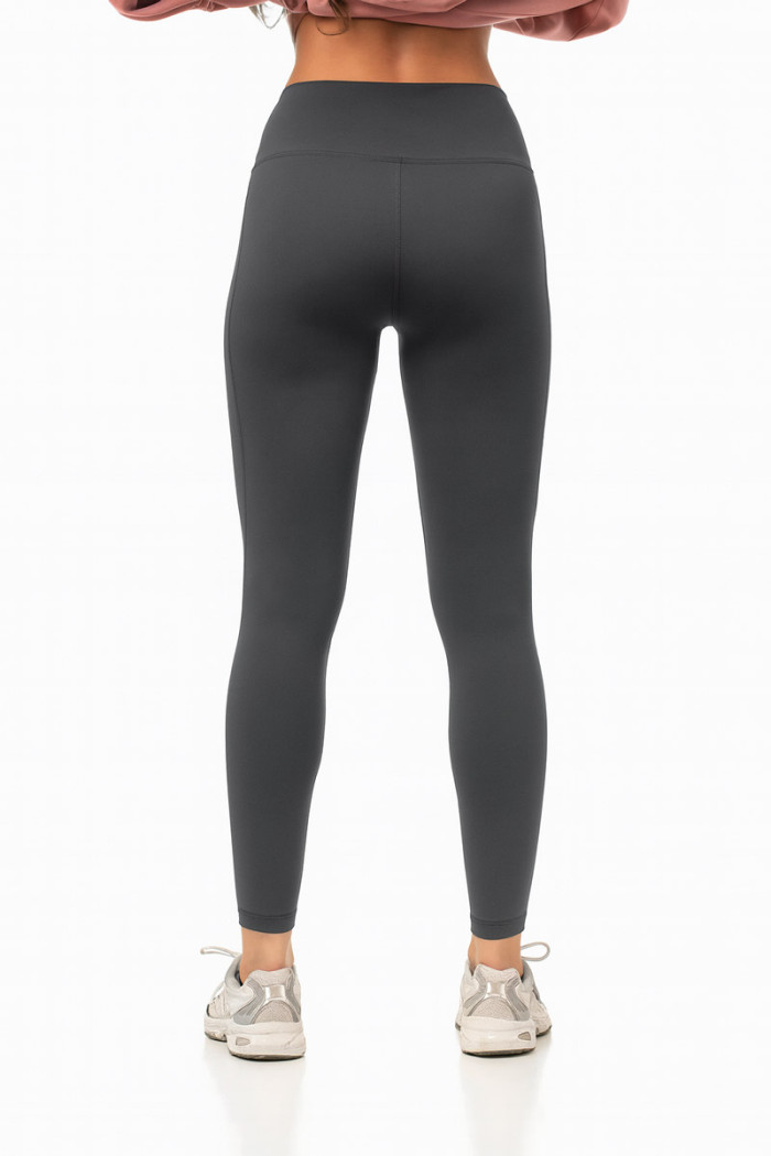BODY MOVE high-waisted Dry-Fit leggings in charcoal
