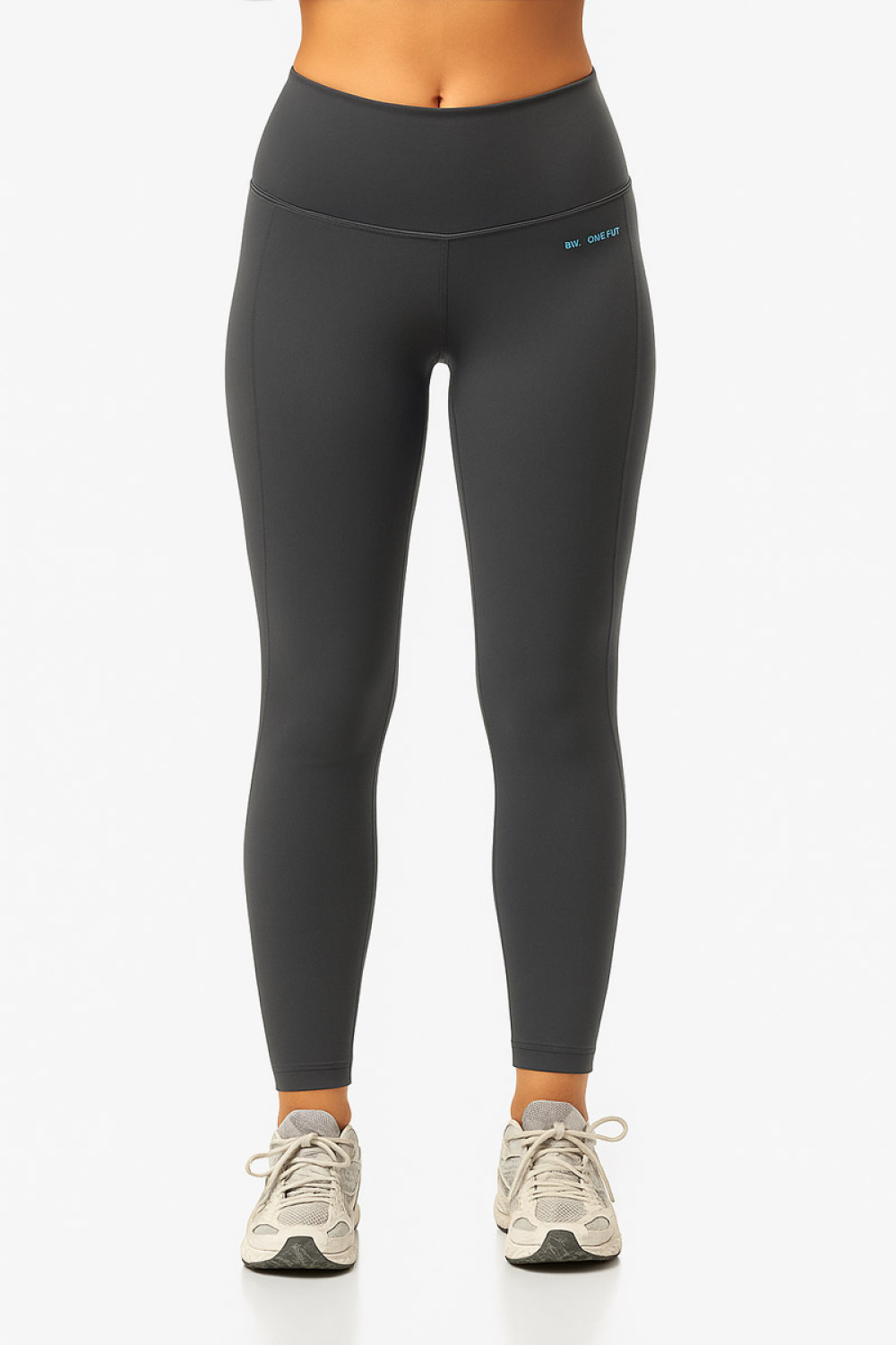 BODY MOVE Dry-Fit Leggings mit hohem Bund in Anthrazit