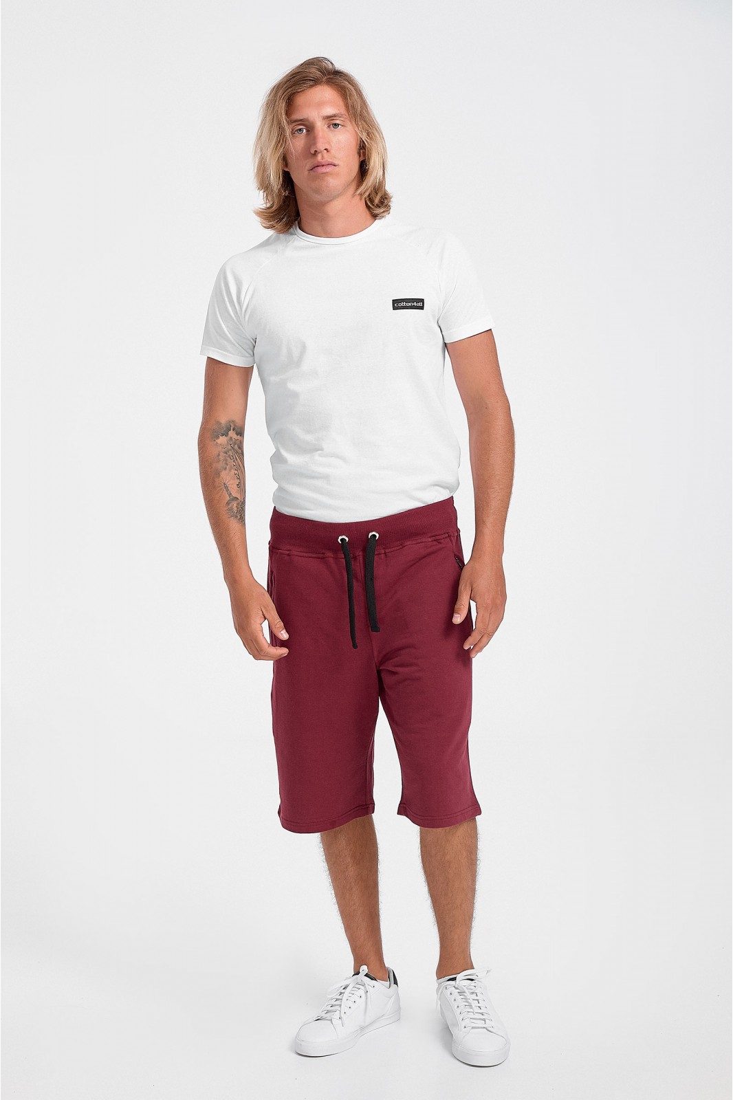 Mens Cotton shorts BODY MOVE 111 Bordeaux