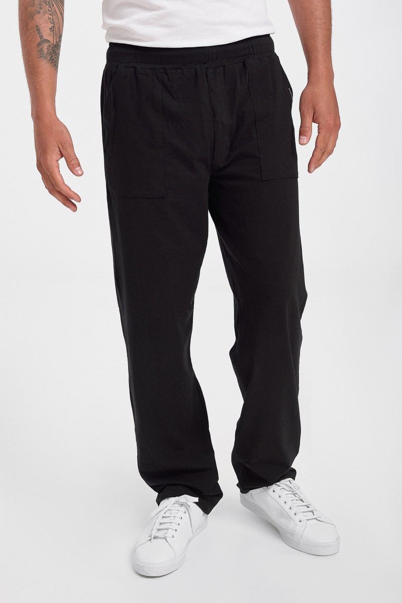 Mens Sweatpants Summer BODY MOVE  Black