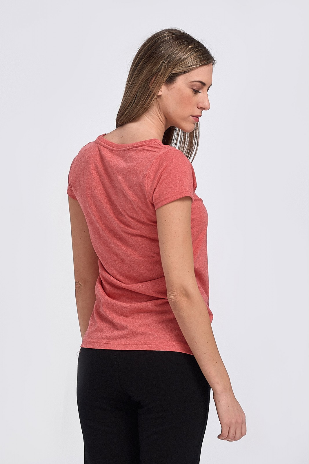 Womens T-shirt Body Move V type