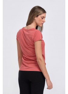 Womens T-shirt Body Move V type