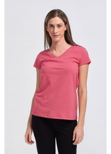 Womens T-shirt Body Move V type