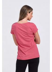 Womens T-shirt Body Move V type