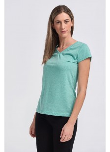 Womens T-shirt Body Move V type