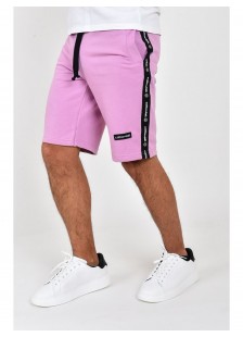 Mens Bermuda shorts COTTON4ALL Logo LILAC