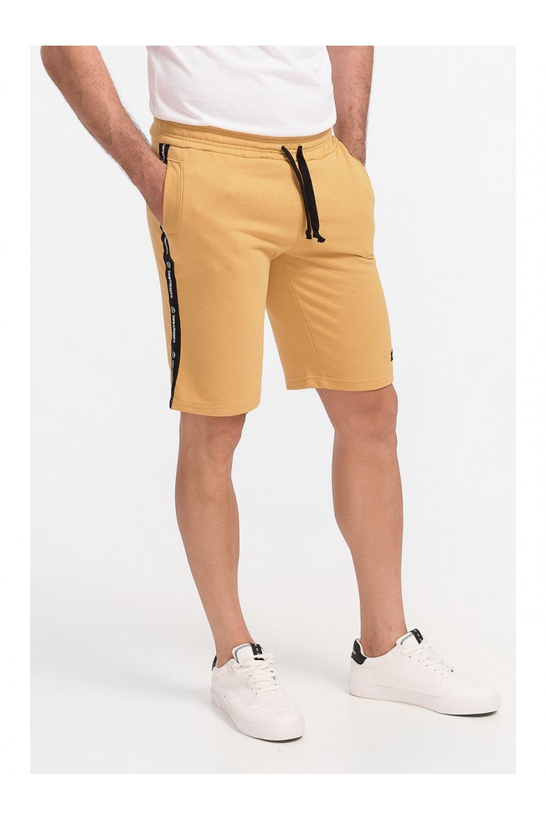 Mens bermuda shorts COTTON4ALL Logo Yolk 