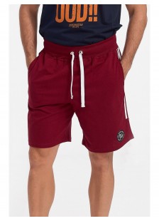 Mens cotton bermuda shorts BODY MOVE Bordeaux 2021