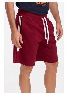 Mens cotton bermuda shorts BODY MOVE Bordeaux 2021