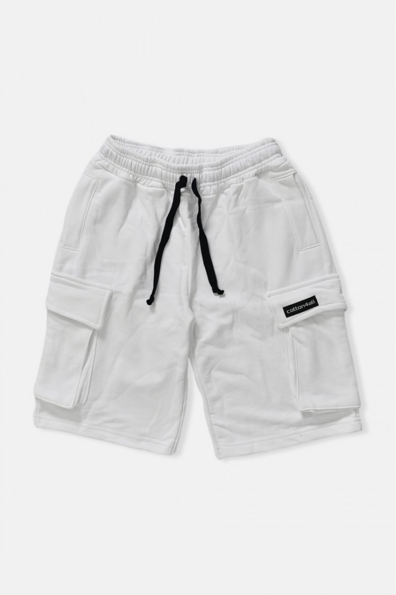 Mens shorts COTTON4ALL White Cargo