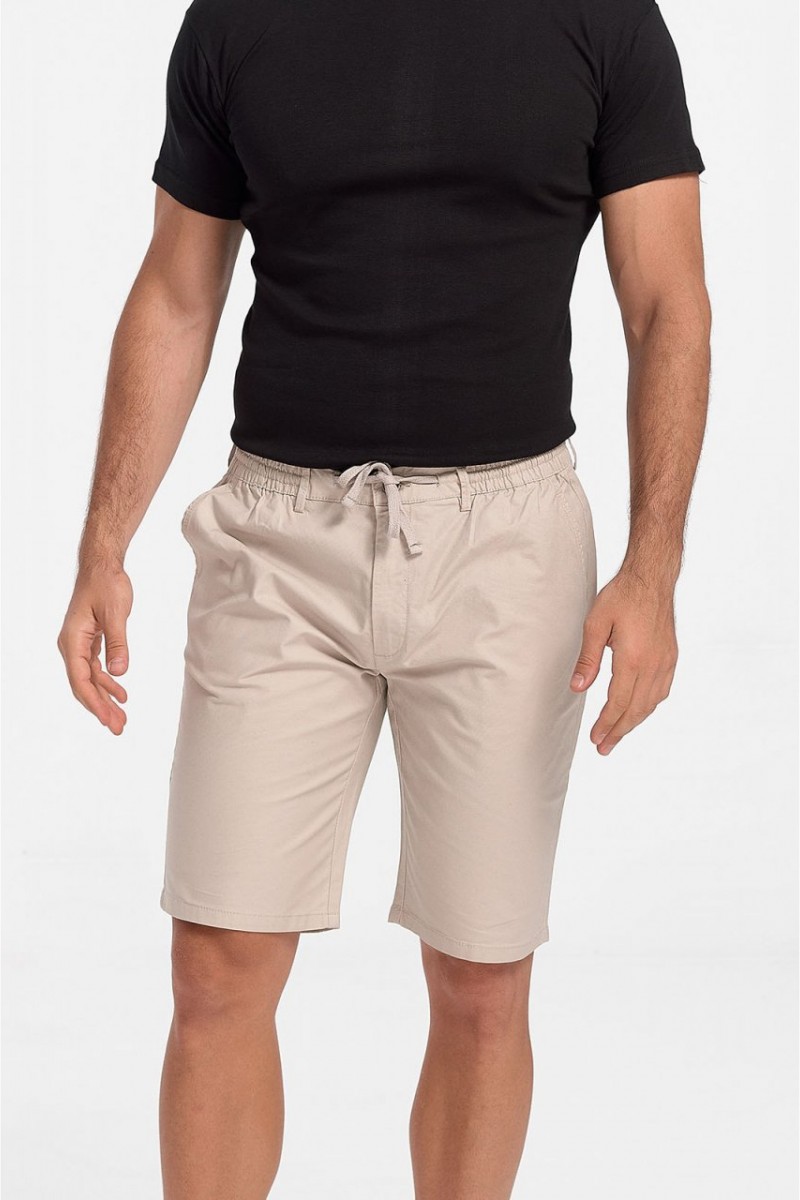 REBASE mens bermuda shorts with elastic band