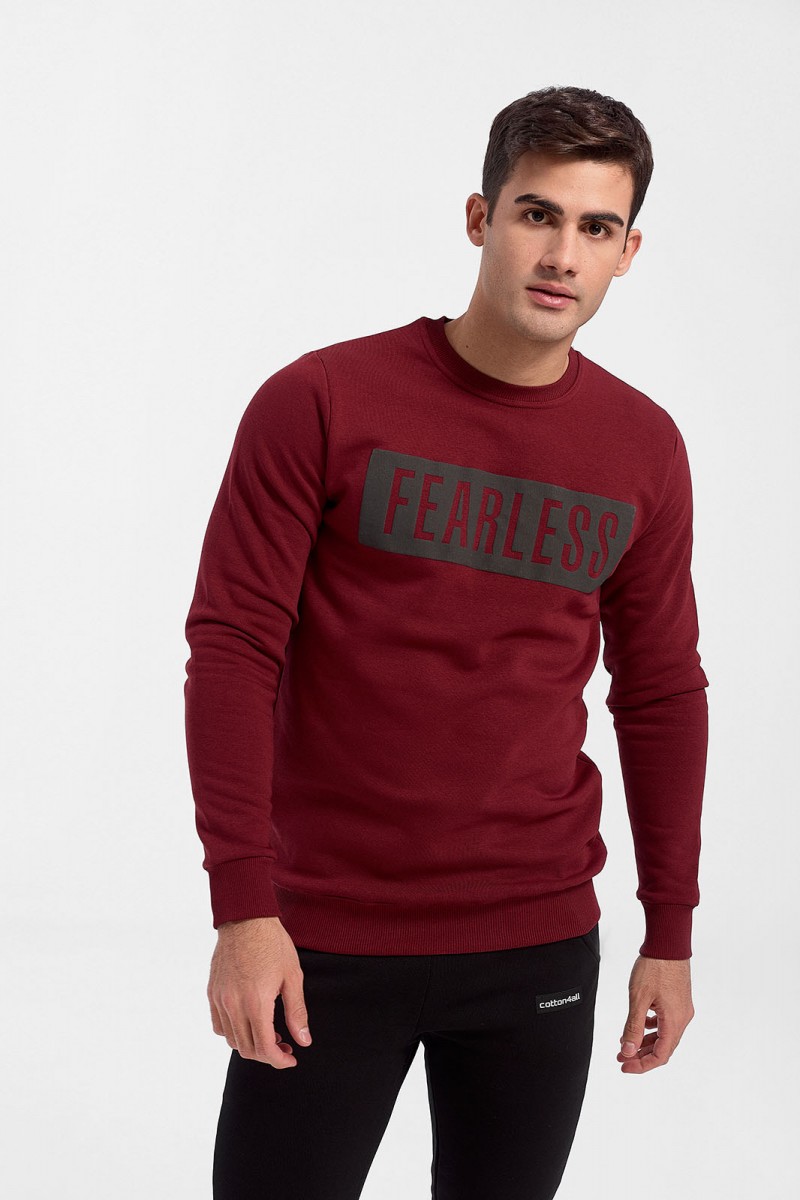 Fearless Bordo Longsleeve Sweatshirt