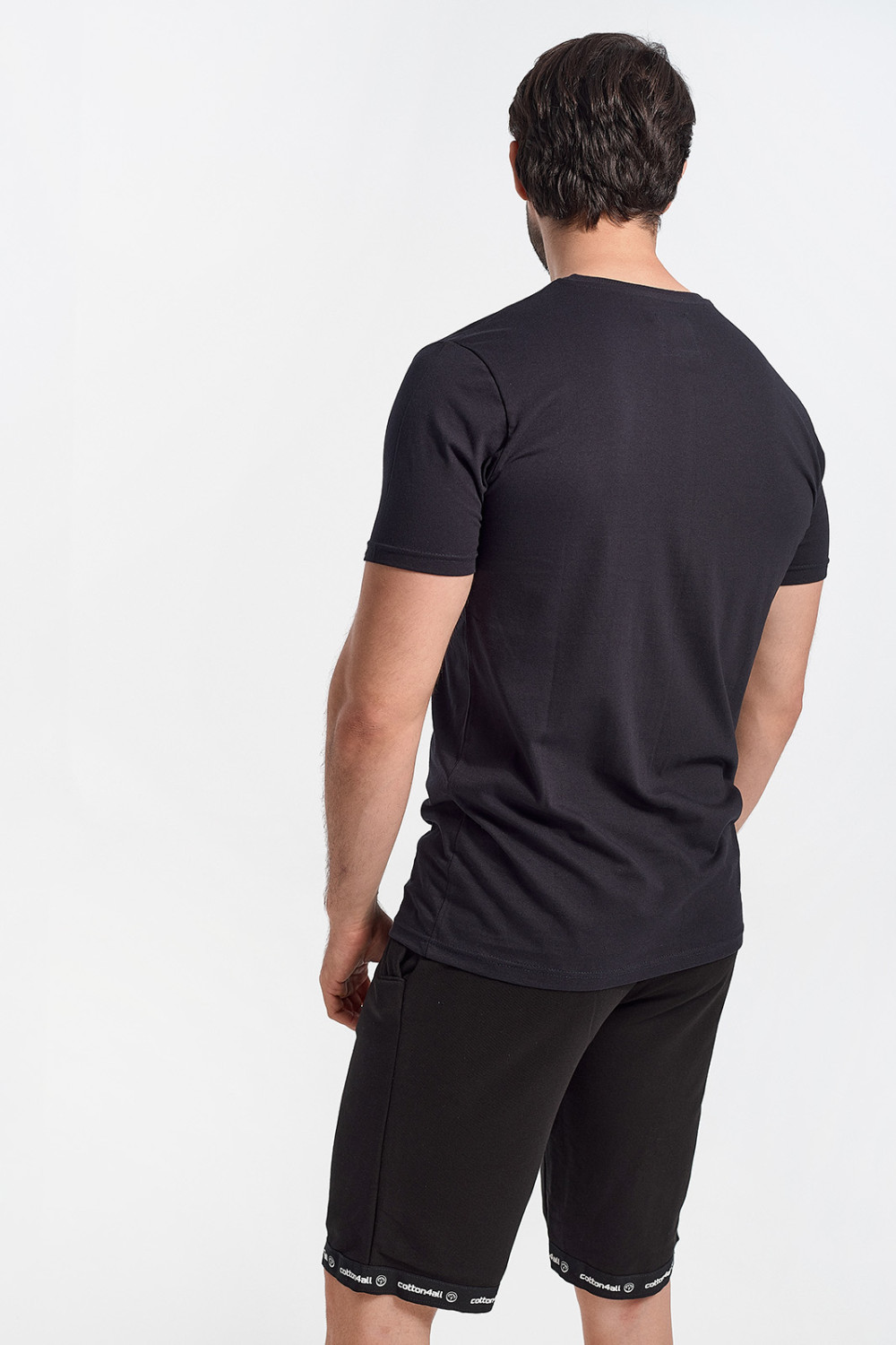 Men's Cotton4all FREEDOM Black T-Shirt 21-200