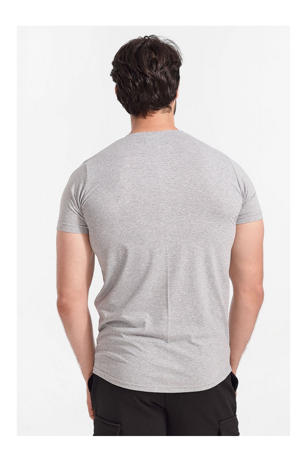 Mens T-Shirt Cotton4all DEE JAY Grey