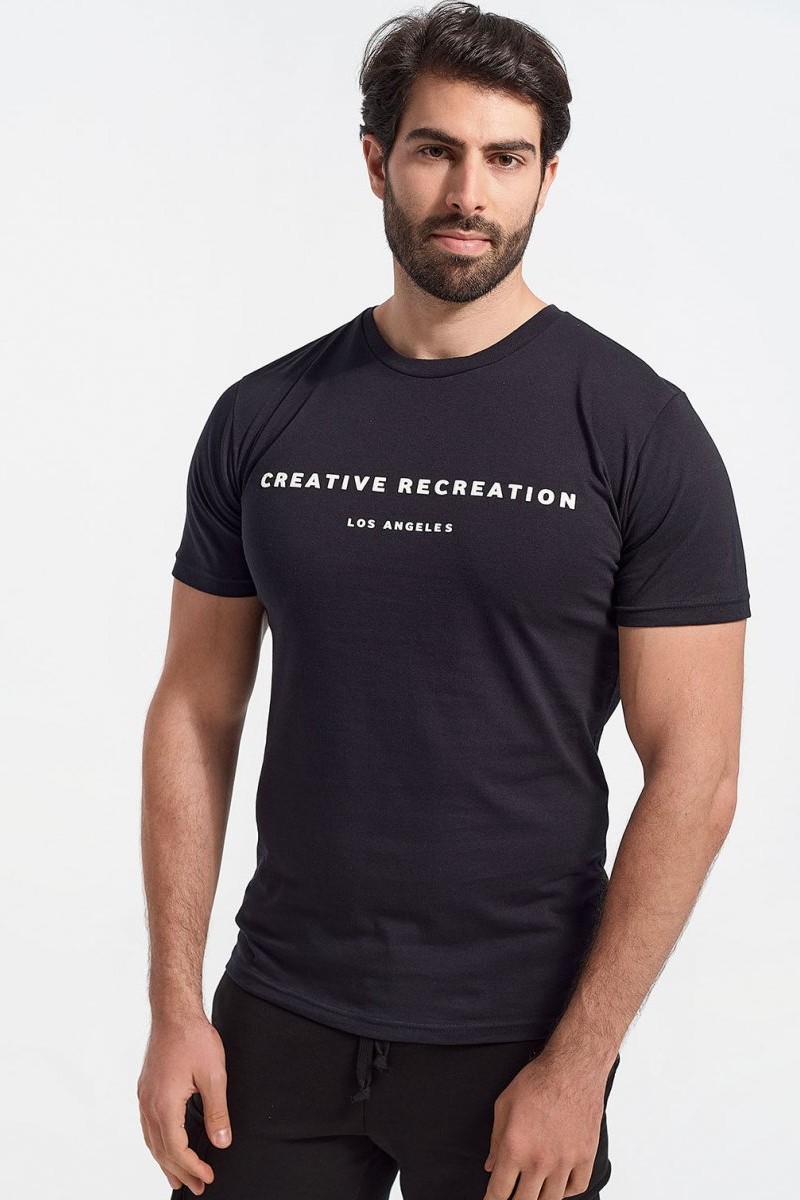 Mens T-Shirt Cotton4all LOS ANGELES black