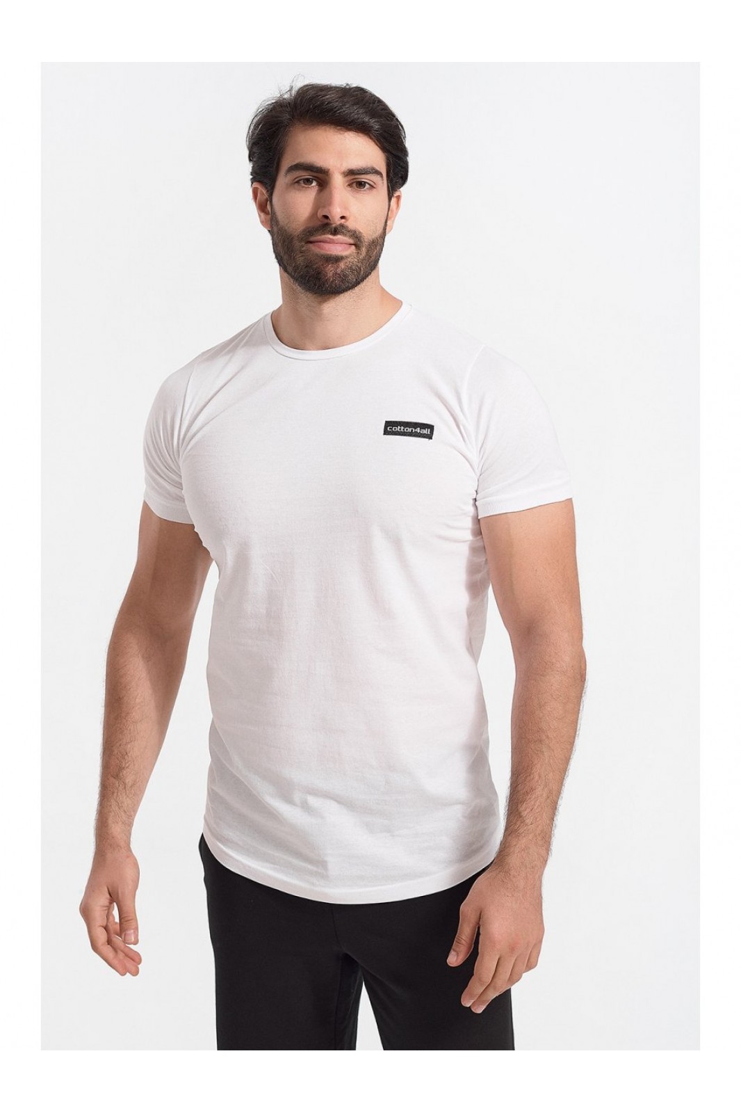 Herren T-Shirt Cotton4all Never Enough Weiß