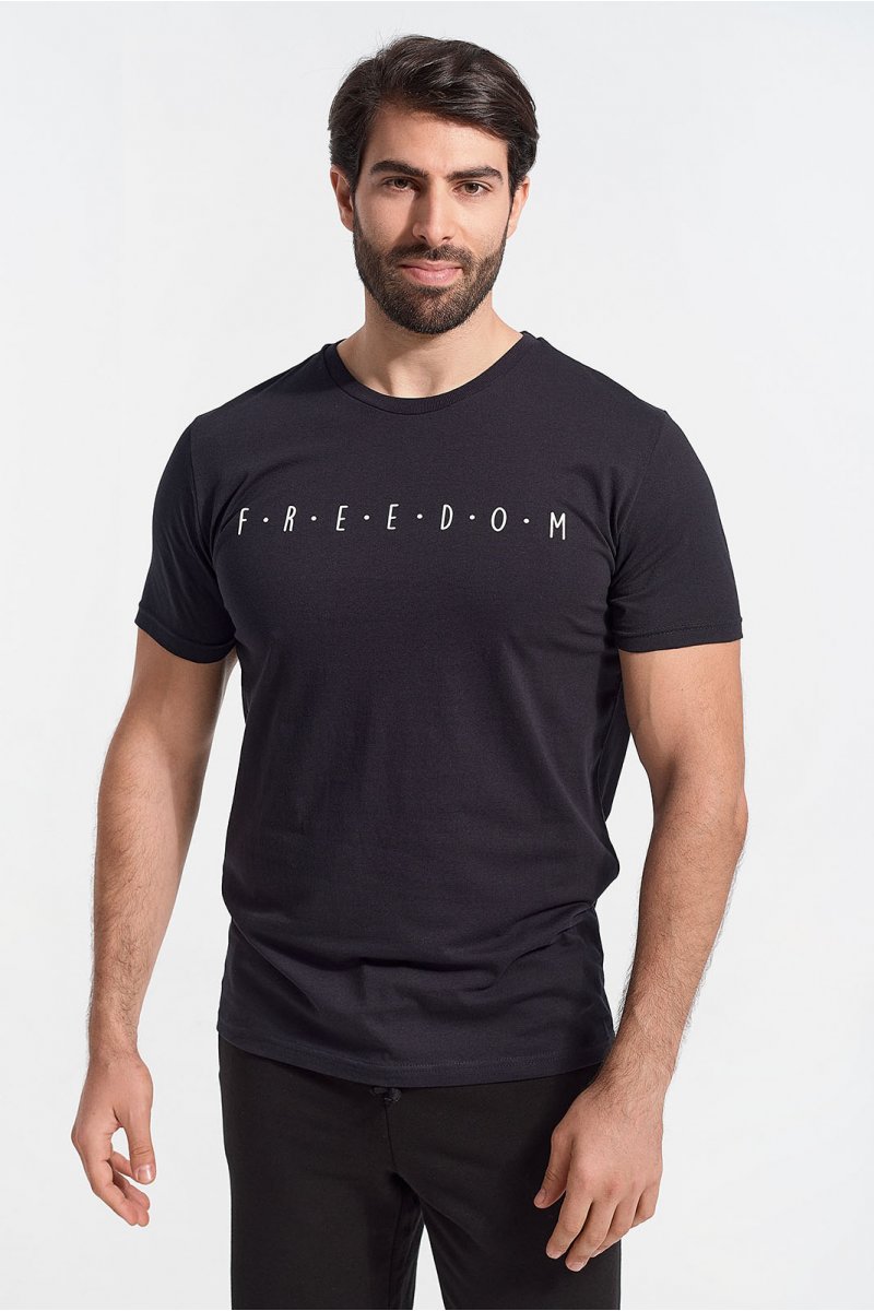 Mens T-Shirt  FREEDOM in black