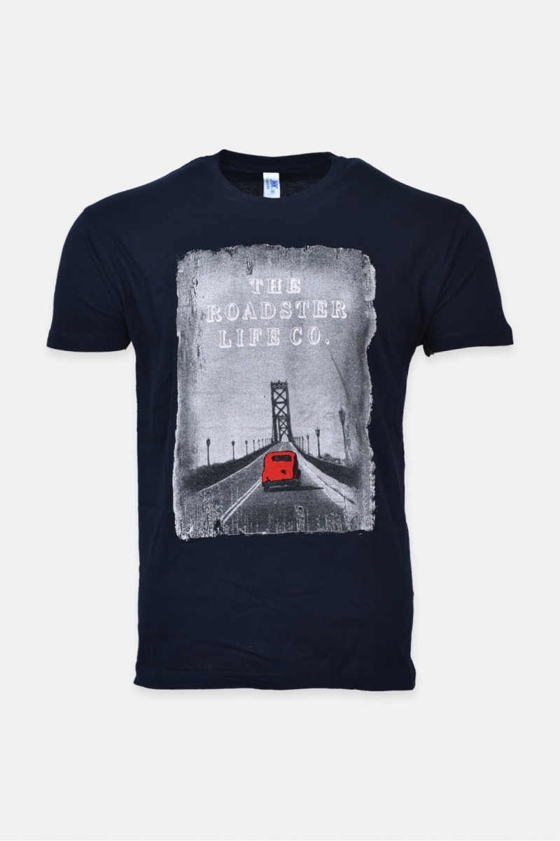 Mens T-Shirt JHK Red Beetle NAVY