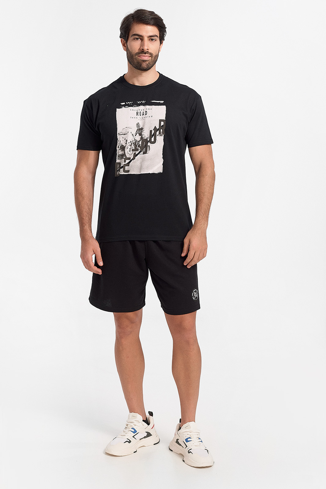 Mens T-Shirt JHK ROAD BLACK 