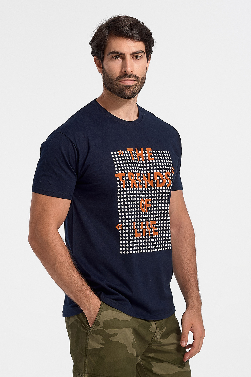 Männer T-Shirt JHK Trends Navy