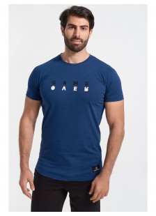 COTTON4ALL Herren T-Shirt GAME OVER Navy