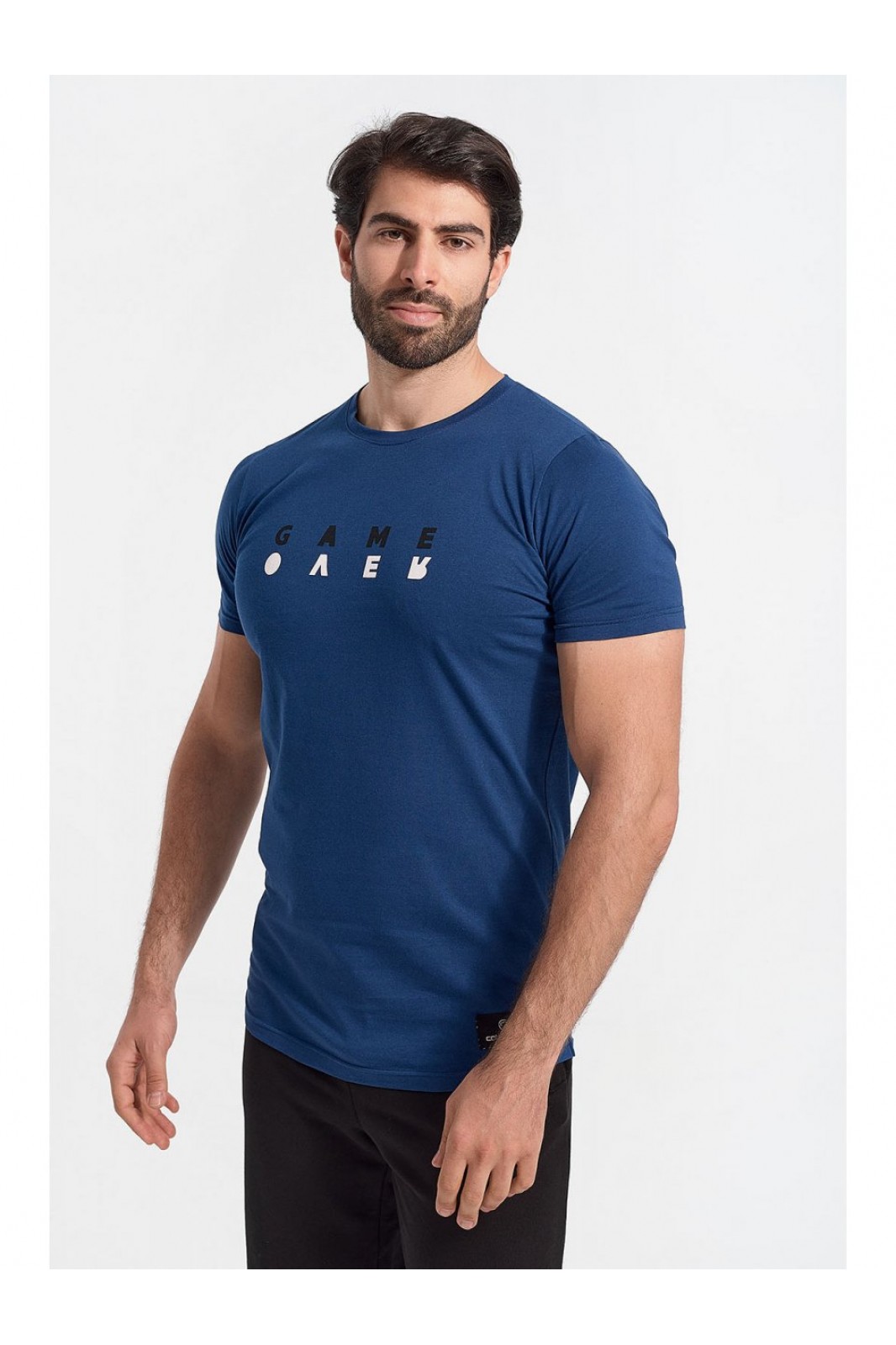 COTTON4ALL Herren T-Shirt GAME OVER Navy