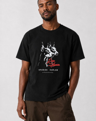 Cotton4all Dobermann 26-420 men's black T-shirt