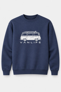 Cotton4all Vanlife 27-510-2 Raf Blue Sweatshirt