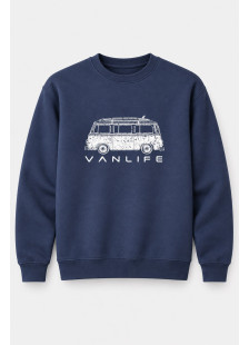 Cotton4all Vanlife 27-510-2 Raf Blue Sweatshirt