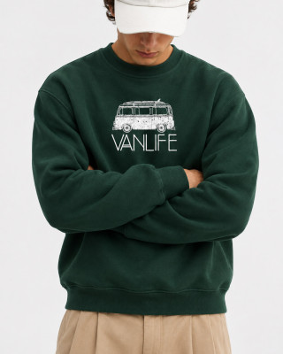 Men's Cotton4all Vanlife 27-510 Sweatshirt – Cypress Green