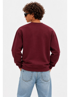 COTTON4ALL Think Positive sweatshirt 27-512-2, burgundy