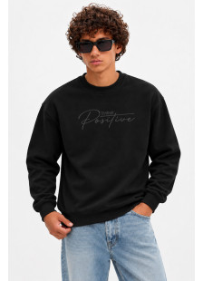 COTTON4ALL Think Positive sweatshirt 27-512-3, black