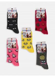 Kids Socks Girl (5 pairs) Polka Dots
