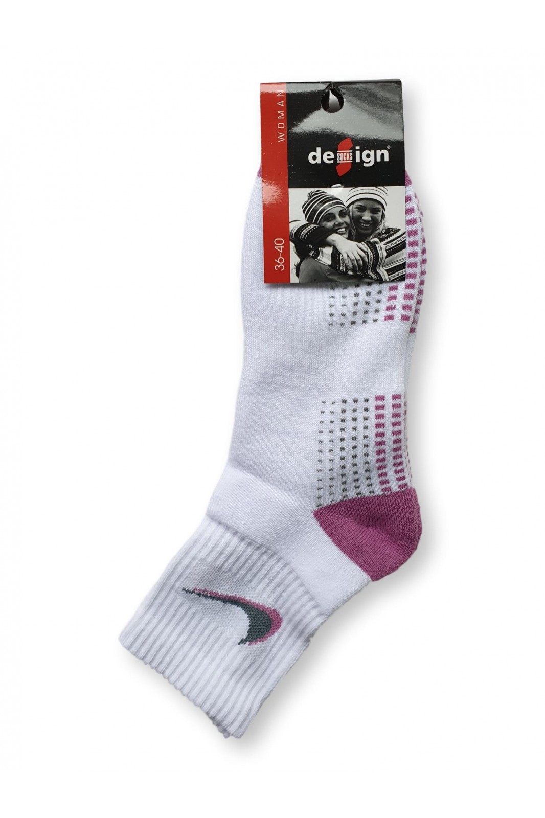 Design Socks Semi Short Towelling  with design