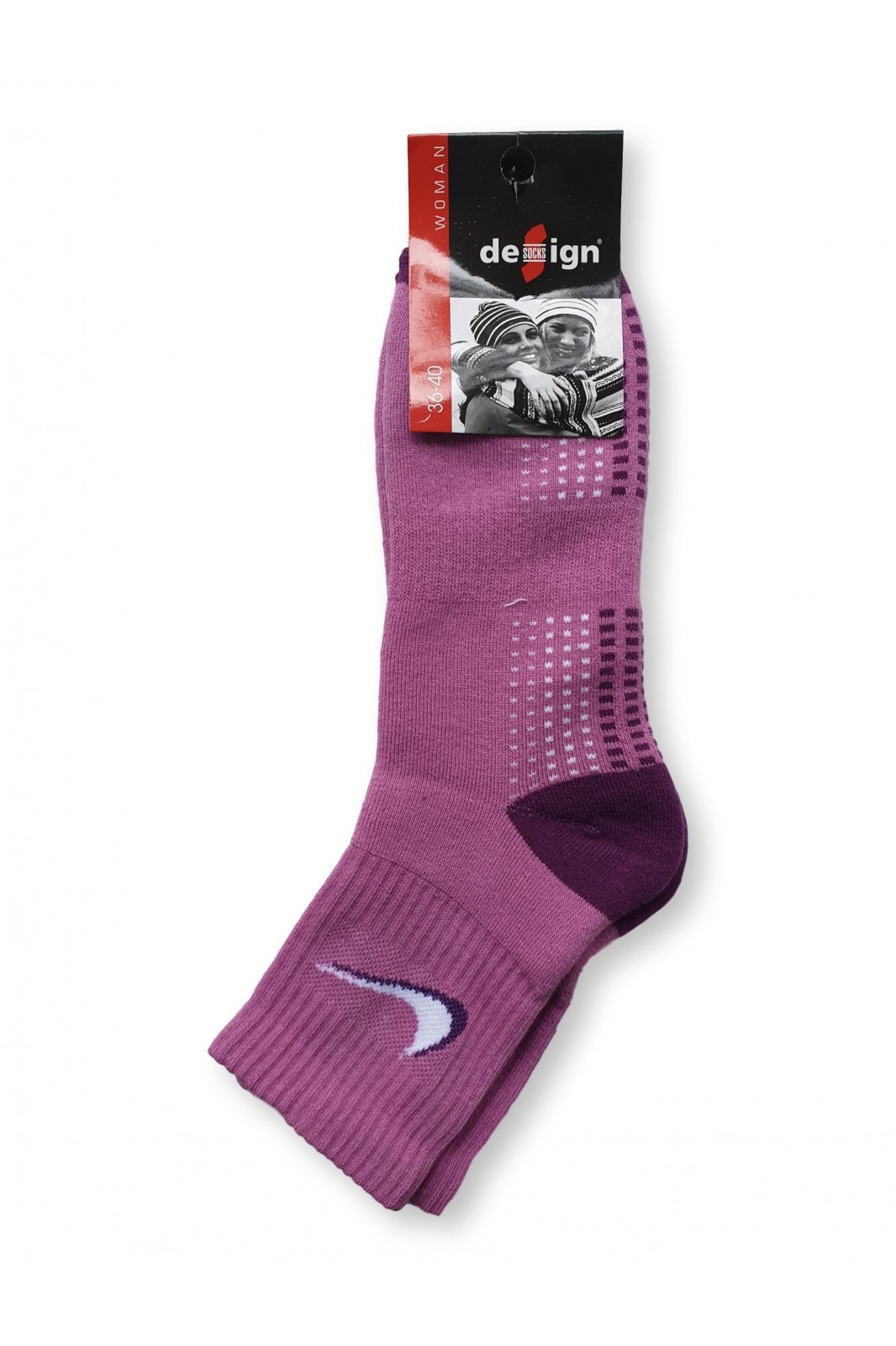 Design Socks Semi Short Towelling  with design