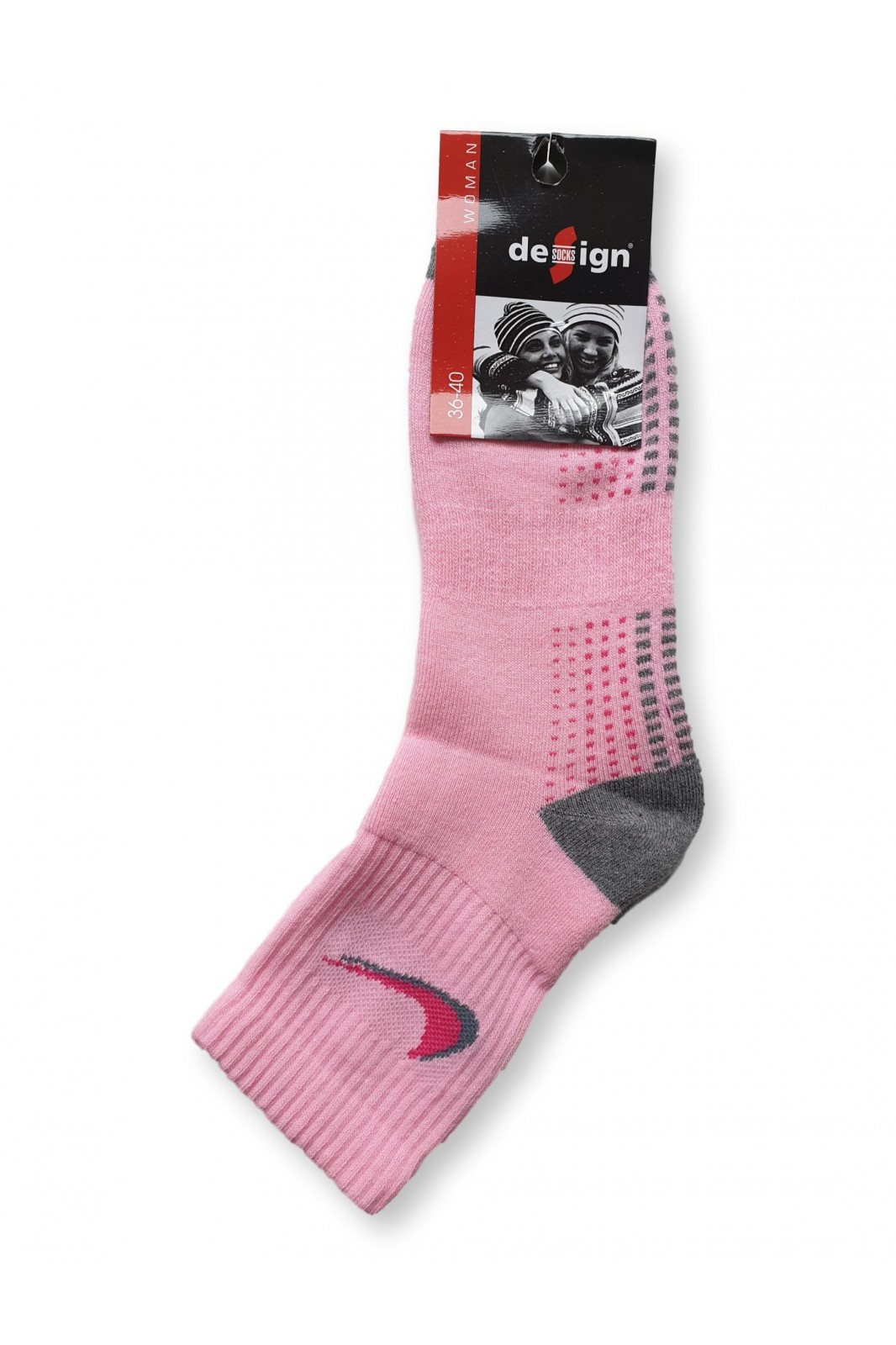 Design Socks Semi Short Towelling  with design