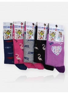 Kids Socks for girl (5 pairs) - Butterfly MULTICOLOR