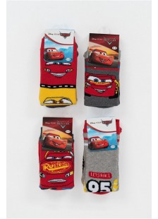 Kids DISNEY CARS socks with suction cups 4 Pack