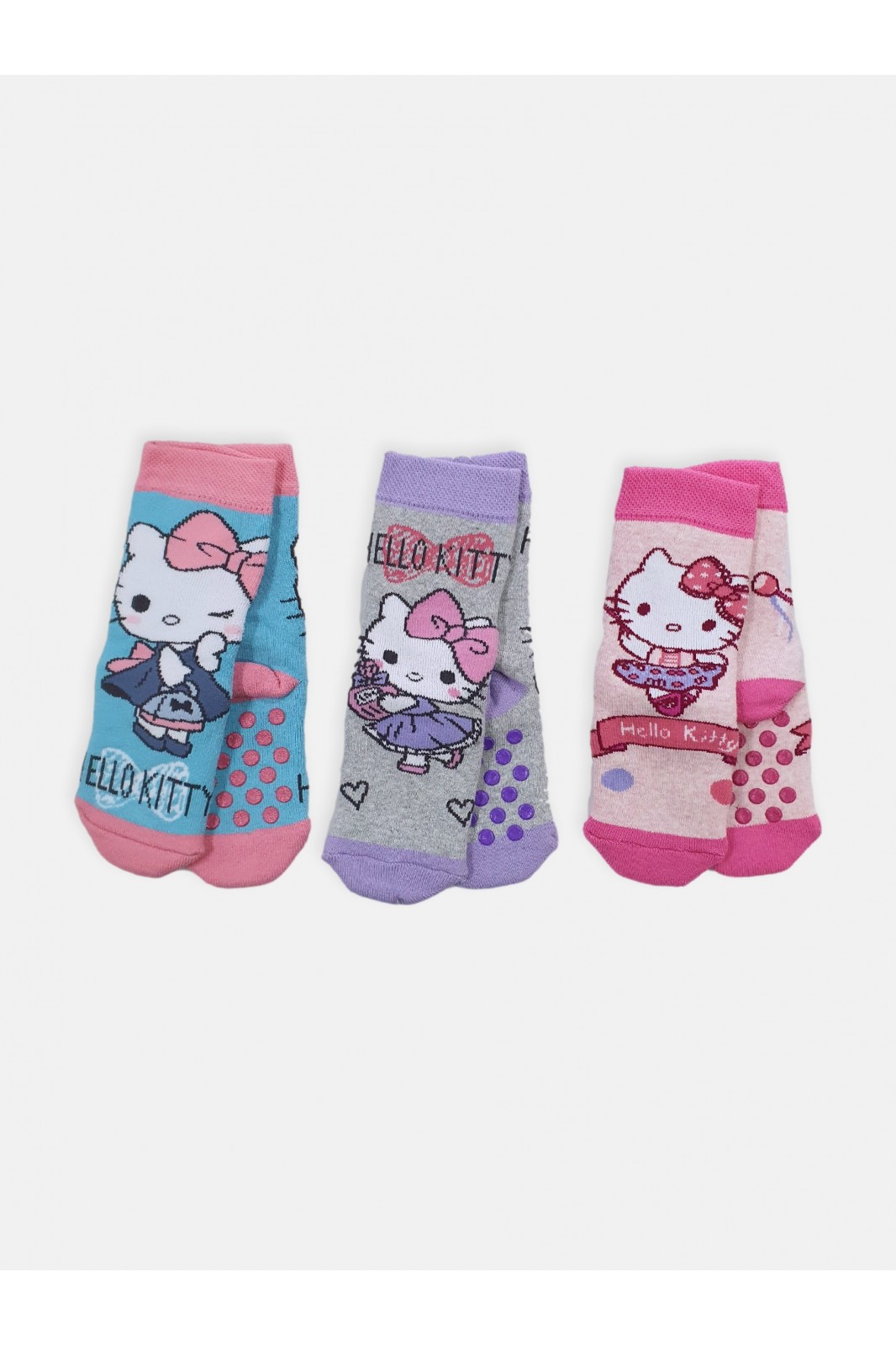 Kids DISNEY HELLO KITTY socks with suction cups 2021