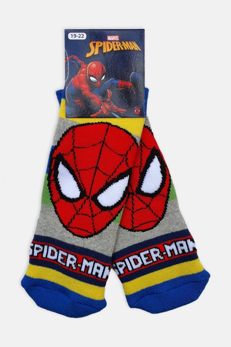 Kids Spiderman socks with non-slip suction cups