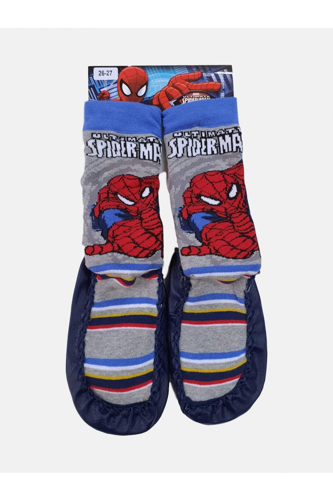 Slippers Socks with Spiderman heroes