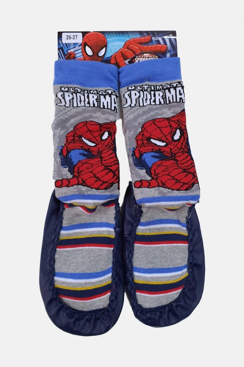 Slippers Socks with Spiderman heroes