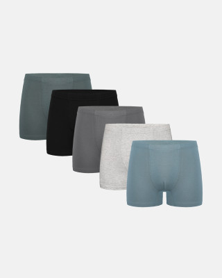Donella 8571PD7 Jungen-Boxershorts, 5er-Pack