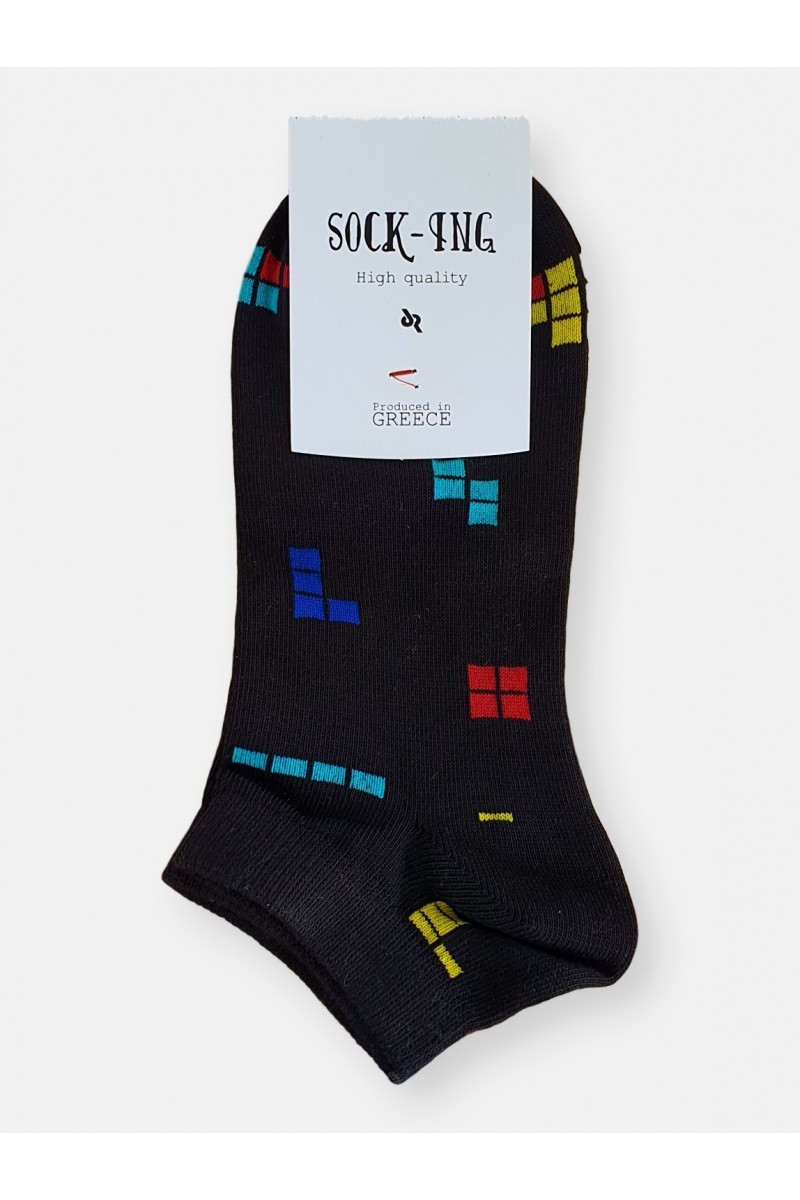 Low cut socks SOCK-ING TETRIS Black