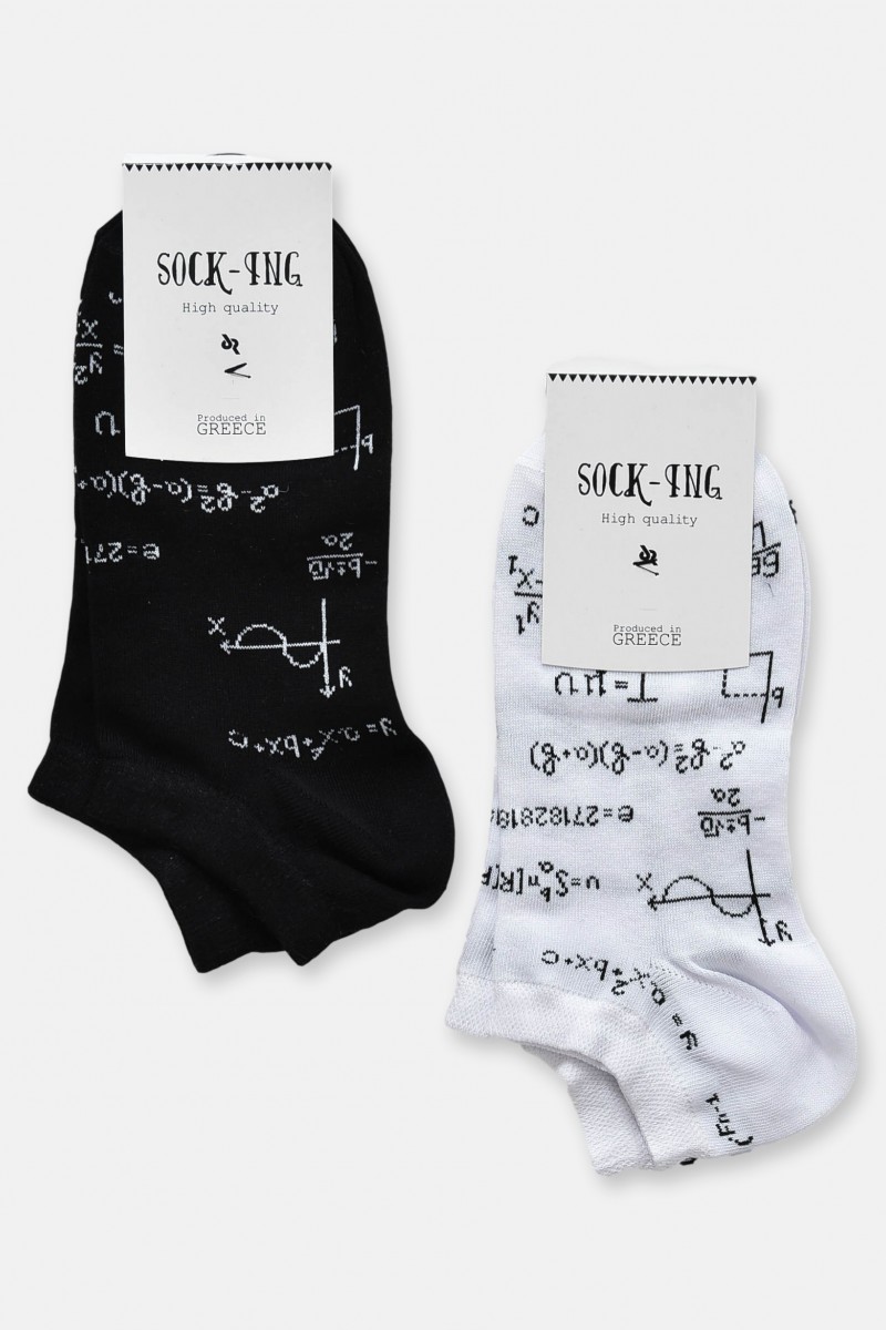 UNISEX No Show Socks Douros Equations 