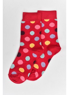 Womens Fine Socks NEW GREY Polk Dots