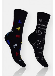 DOUROS Design Womens Socks TETRIS (2 Pack)